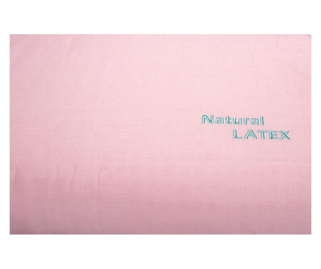 Somnart természetes latex ergonómiai párna, rózsaszín, 64x40x15 cm