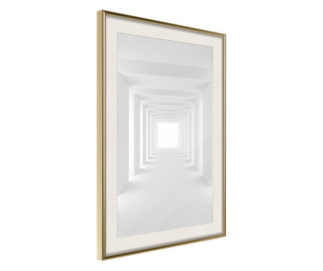 Плакат Artgeist - Towards the Light - Златна рамка с паспарту - 30 x 45 cm