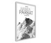 Faldekoráció - peaks of the world: nanga parbat - fehér keret - 20 x 30 cm