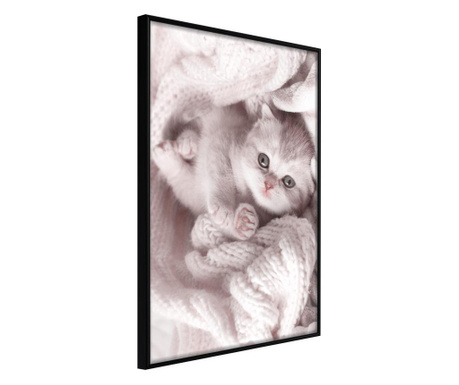 Плакат Artgeist - Tangled in Sweater - Черна рамка - 20 x 30 cm