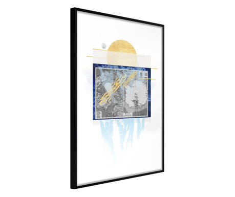 Плакат Artgeist - The Coldest Continent - Черна рамка - 20 x 30 cm