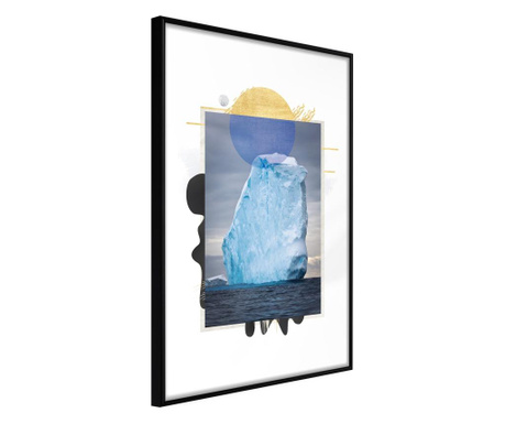 Плакат Artgeist - Tip of the Iceberg - Черна рамка - 20 x 30 cm
