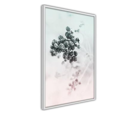 Faldekoráció - will to survive - fehér keret - 30 x 45 cm