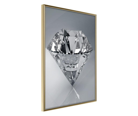 Плакат Artgeist - Precious Gem - Златна рамка - 20 x 30 cm