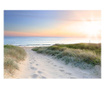 Samoljepljiva foto tapeta Artgeist - Morning walk on the beach - 98 x 70 cm