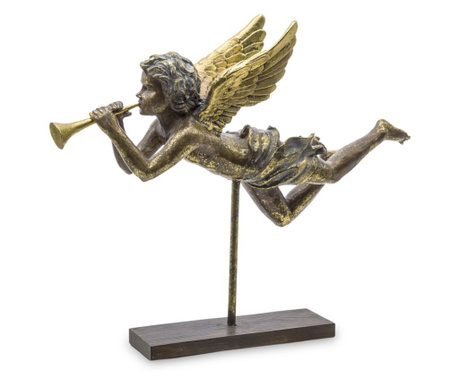 Figurina ingeras, auriu antichizat, 41x50x11.5 cm