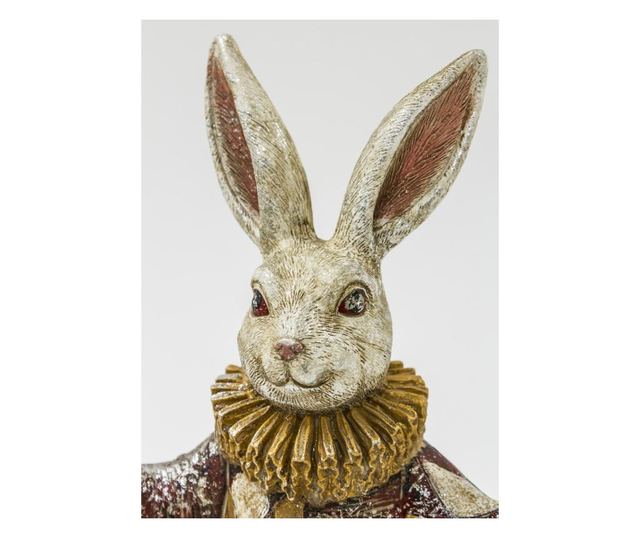 Figurina iepure cu ceas, Rossana Collection, 30x18x8.5 cm