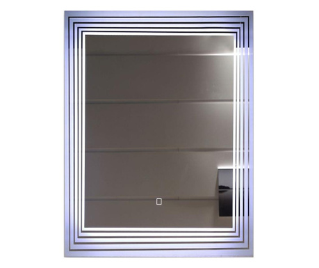 Oglinda baie cu led 5R si buton touch, 60x80 cm