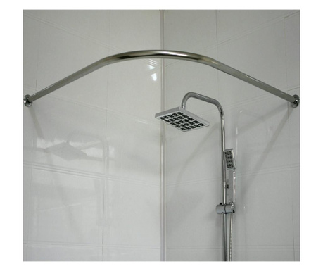 Пръчка за душ-завеса Feridras, mетална, за ъгъл, 90 x 90см