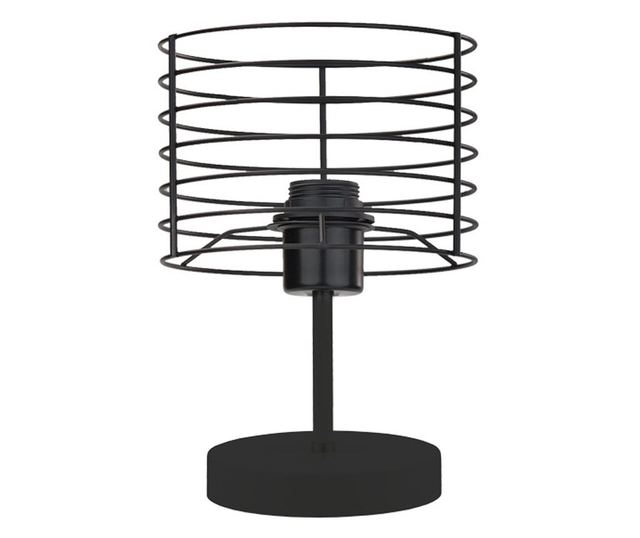 Éjjeli lámpa drótos loft fekete LUKKA