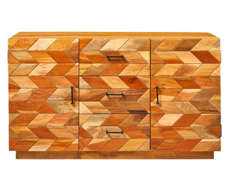 Bufet Novita Home, lemn, 130x40x75 cm, maro