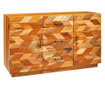 Bufet Novita Home, lemn, 130x40x75 cm, maro