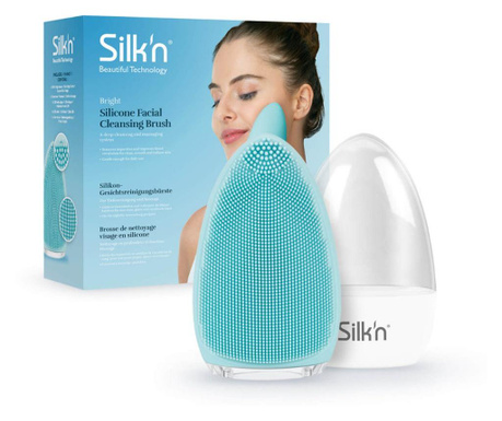 Dispozitiv de curatare faciala silk’n bright blue  8x3x10 cm