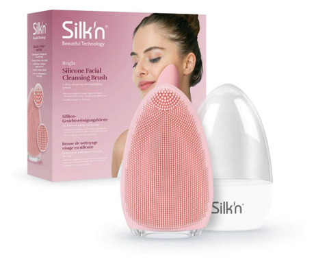 Dispozitiv de curatare faciala silk’n bright pink  8x3x10 cm