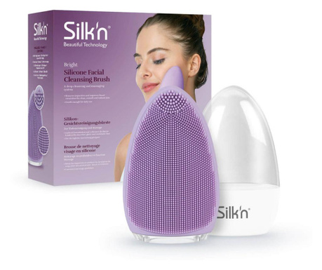 Dispozitiv de curatare faciala silk’n bright purple  8x3x10 cm