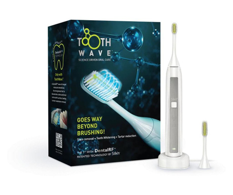Periuta de dinti electrica cu tehnologie dentalrf™ silk’n toothwave, eliminare tartru  3x3x25 cm