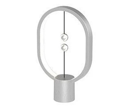 Lampa heng balance ellipse mini aluminum usb-c allocacoc dh0112sv, argintiu  25x5x30 cm