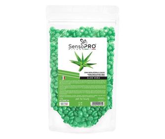 Ceara za depilacijo v zrnih, SensoPro, Aloe Vera, 100 g