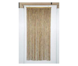 Perdea usa cu margele din lemn, cuba, culoare natur, culoare: natural
