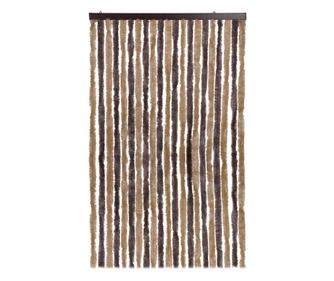 Perdea usa intrare "coada de motan", taupe bej, 90x210 cm, 21 siraguri, culoare: bej