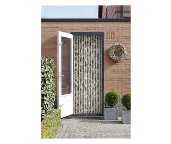 Perdea usa intrare martinique "coada de motan", gri, 90x210 cm, culoare: gri