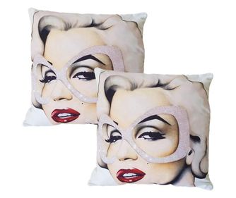 2 db-os párnahuzatos készlet, print Marilyn Monroe, 43x43 cm, EHA, 2