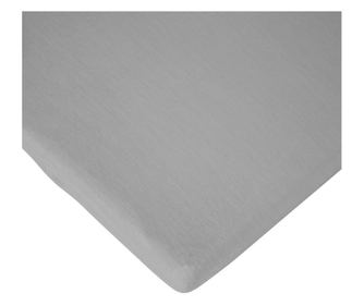 Gyerekmatrac lepedő, 60x120 cm, Childhome, szürke jersey