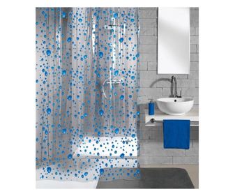 Perdea de dus kleine wolke bubble, transparenta cu bule, plastic ecologic, 180 x 200 cm