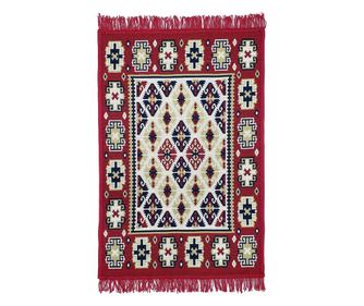 Covor rustic 160x250 cm Roșu
