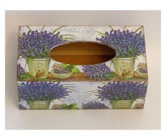 Cutie servetele decorativa handmade,lemn,25x13,5x10 cm