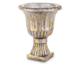 Pocal piatra, auriu antichizat, 25,5x20x20 cm