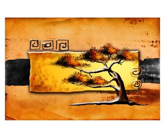 Πίνακας σε καμβά Africa retro vintage arta13, 105 x 70 εκ
