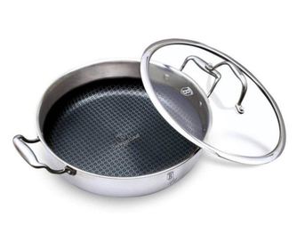Cratita cu capac, 3.8 litri, otel inoxidabil, berlinger haus, 28 cm, silver eternal collection, bh 7447