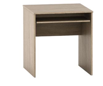 Sonoma tölgy laminált fa íróasztal csúszó polccal - 70x70x76 cm