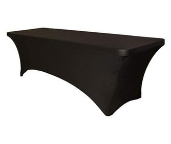 RAKI Husa elastica neagra pentru masa plianta catering, evenimente 180x76xh73,5cm