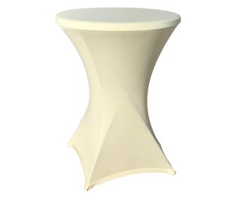 CULINARO Husa stretch pentru mese cocktail 80xh110cm, ivory