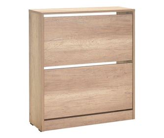 Pantofar Adore Mini, 2 compartimente, capacitate 12 perechi, 73 x 84 x 26 cm - Natur