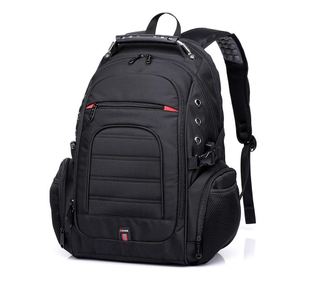 Rucsac laptop 15.6" pentru calatorii, impermeabil, cu port de incarcare USB si jack audio, BANGE, 35X23X48 cm, Negru