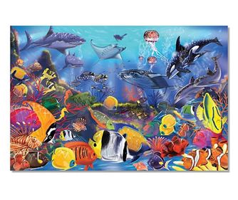 Puzzle de podea Viata subacvatica Melissa and Doug