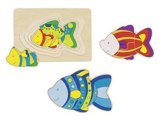 Puzzle stratificat Pestisori colorati
