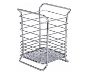 Pufo Cuisine fém szárító állvány evőeszközöknek és konyhai eszközöknek, 16 cm, ezüst