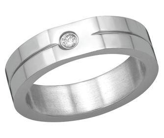 Inel otel chirurgical, Zirconiu Cubic, Marimea 52, A4S38557-1