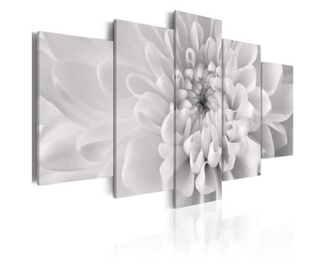 Картина Artgeist - Dahlia flower in grey shades - 100 x 50 см