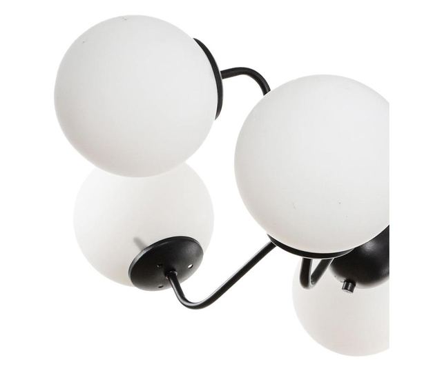 Lustra Squid Lighting, Orumcek 6, metal, incandescent, LED, max. 60 W, E27, negru, 55x55x45 cm
