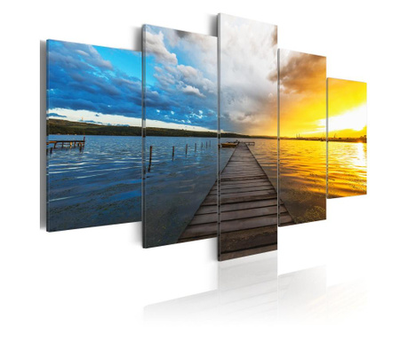 5 kép artgeist - lake of dreams - 100 x 50 cm