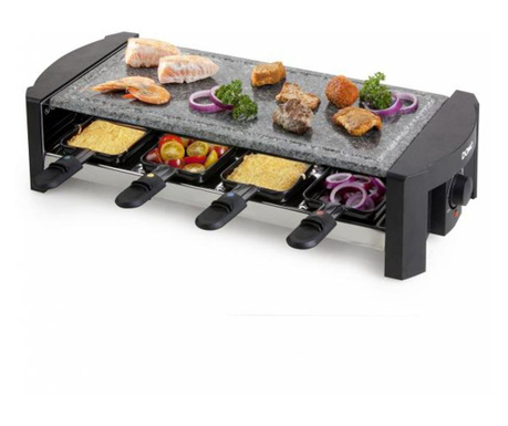 Gratar electric raclette piatra naturala DO9039G ,1300 W, 8 persoane