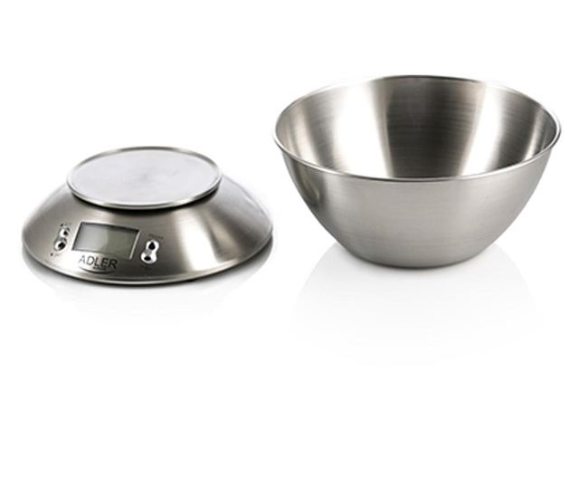 Cantar bucatarie AD 3134, Inox, 5 kg