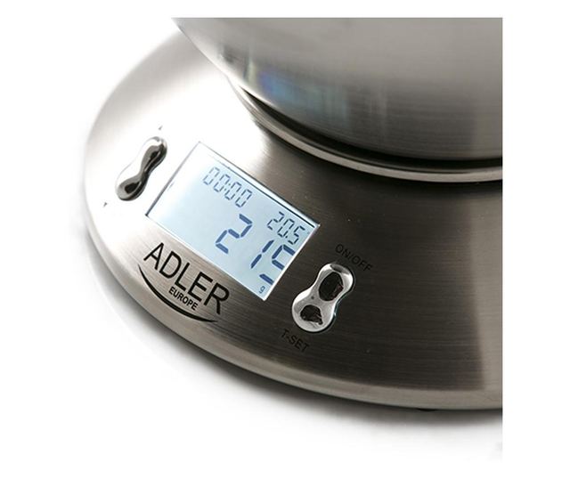Cantar bucatarie AD 3134, Inox, 5 kg