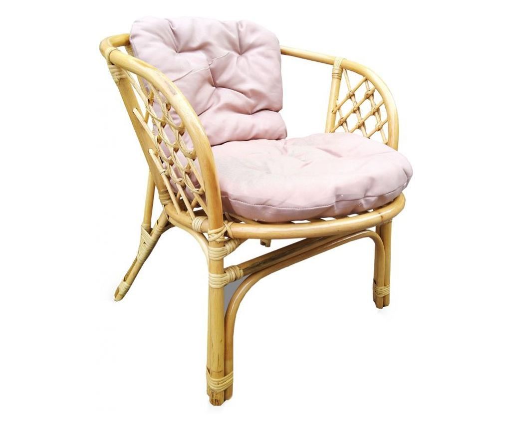 Set mobilier gradina, bahama ratan natural, 3 piese, 2 locuri, culoare honey - 2