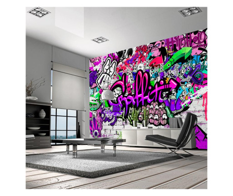 Фототапет Artgeist - Purple Graffiti - 100 x 70 см